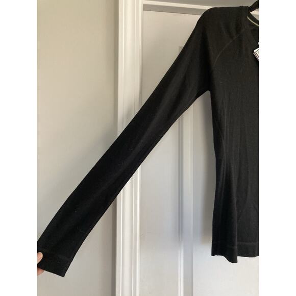 Smartwool Shirt Womens Medium Black Merino 250 Baselayer Crew Thermal Top - Picture 2 of 9